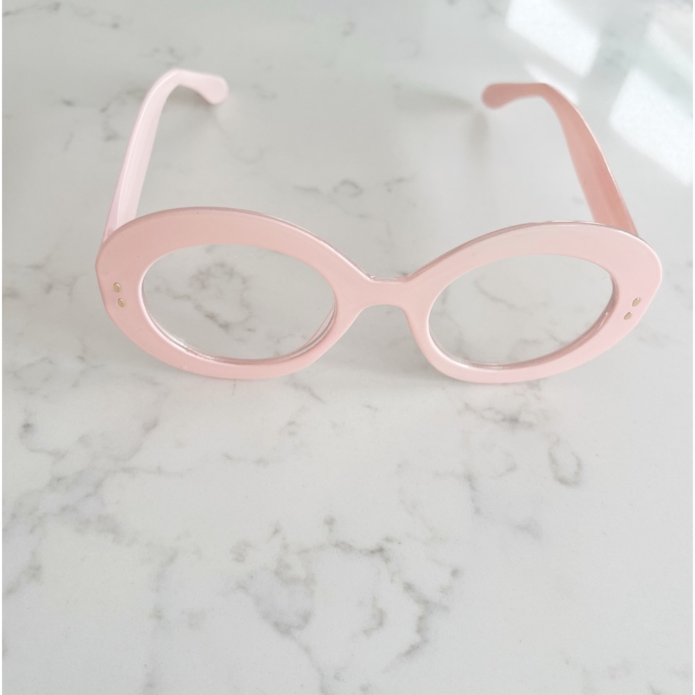 Ladies Clear Round Lens Funky Cool Retro Style Fashion Glasses Nerd - Picture 1 of 6